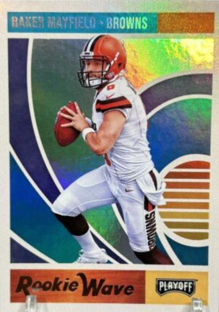 2018 Panini Playoff Rookie Wave Baker Mayfield #1 card