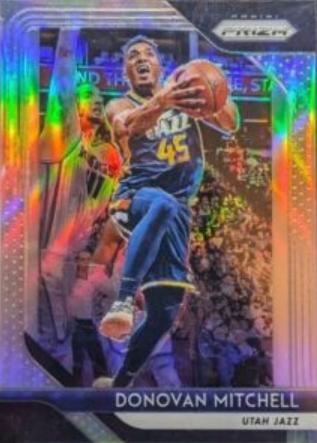 2018 Panini Prizm Donovan Mitchell [Silver Prizm] #143 card