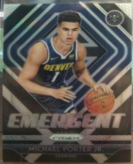 2018 Panini Prizm Emergent Michael Porter Jr. [Silver Prizm] #14 card