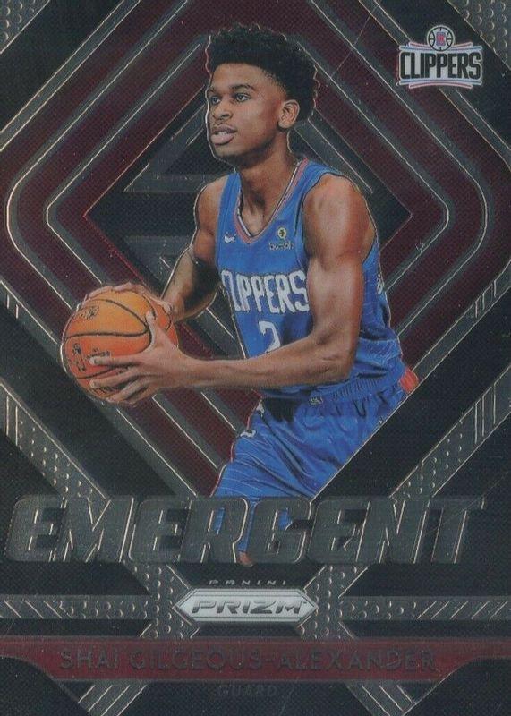 2018 Panini Prizm Emergent Shai Gilgeous Alexander #11 card