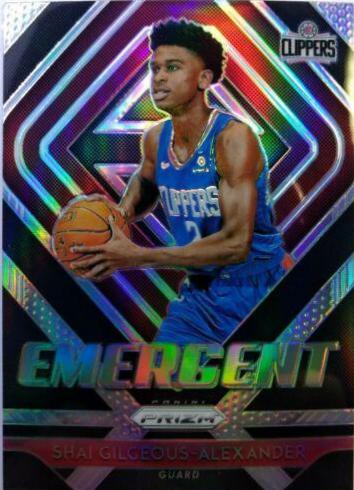 2018 Panini Prizm Emergent Shai Gilgeous Alexander [Silver Prizm] #11 card