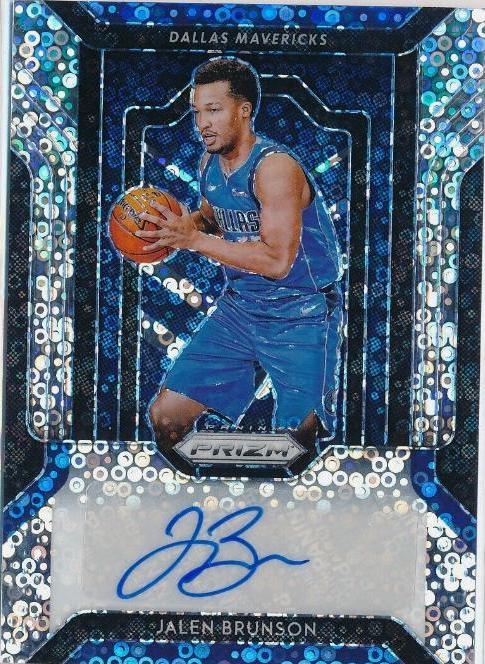 2018 Panini Prizm Fast Break Rookie Autographs Jalen Brunson #FRJBR card