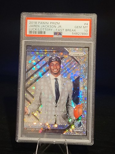 2018 Panini Prizm Luck of the Lottery Jaren Jackson Jr. [Fast Break] #4 card