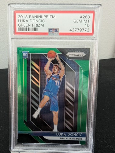 2018 Panini Prizm Luka Doncic [Green Prizm] #280 card