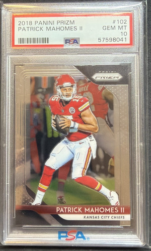 2018 Panini Prizm Patrick Mahomes II #102 card