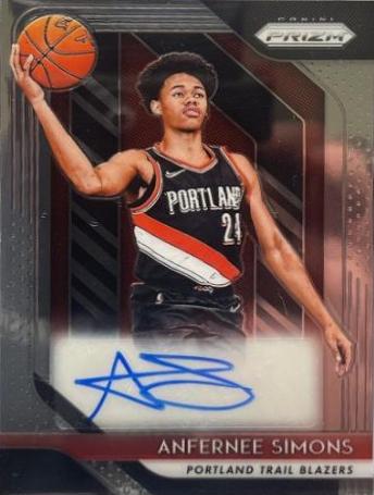 2018 Panini Prizm Rookie Signatures Anfernee Simons #RSASM card