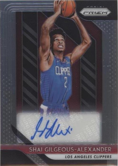 2018 Panini Prizm Rookie Signatures Shai Gilgeous Alexander #RSSGA card