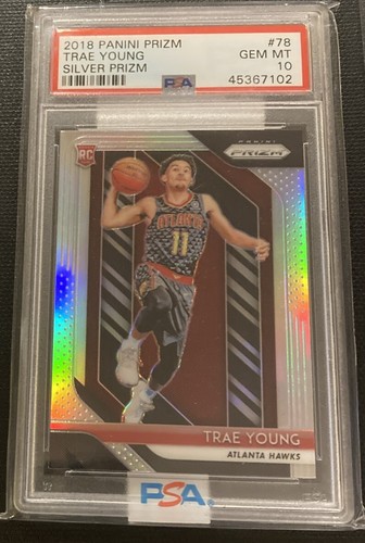 2018 Panini Prizm Trae Young [Silver Prizm] #78 card