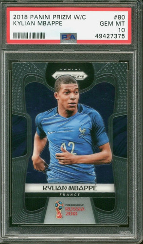 2018 Panini Prizm World Cup Kylian Mbappe #80 card