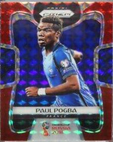2018 Panini Prizm World Cup Paul Pogba [Red Mosaic Prizm] #74 card