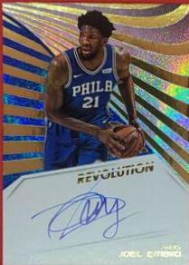 2018 Panini Revolution Autographs Joel Embiid #AU-JEM card