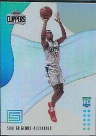 2018 Panini Status Shai Gilgeous-Alexander [Aqua] #106 card