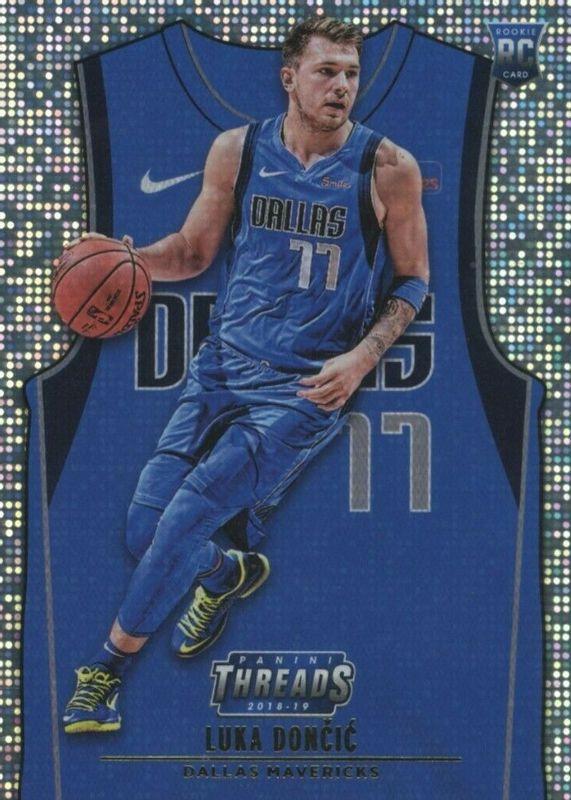 2018 Panini Threads Luka Doncic [Dazzle] #141 card