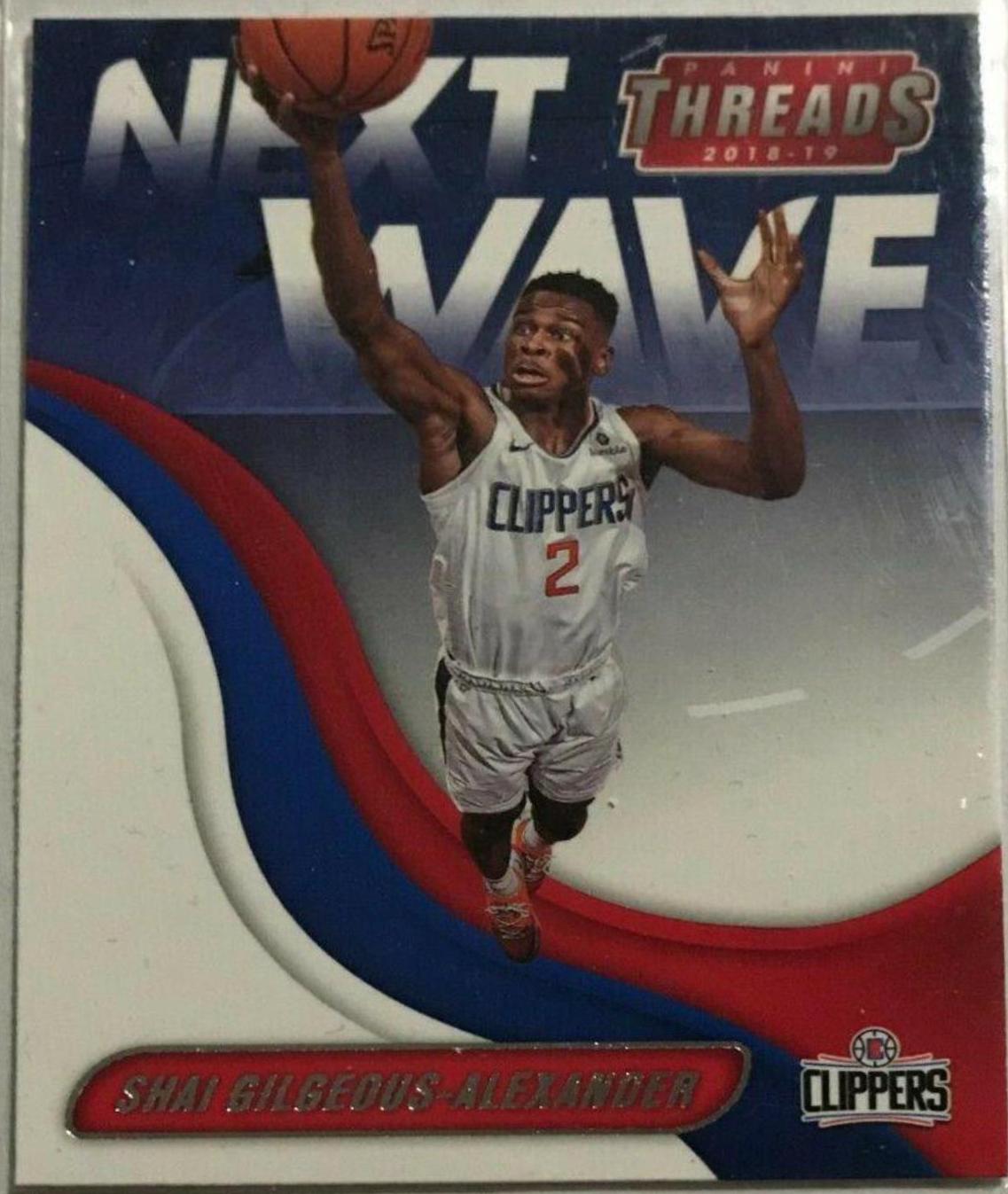 2018 Panini Threads Next Wave Shai Gilgeous Alexander #8 card