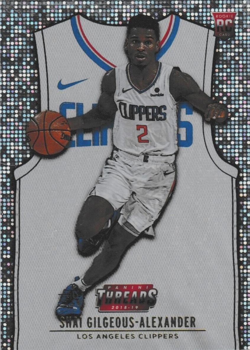 2018 Panini Threads Shai Gilgeous-Alexander [Dazzle] #111 card
