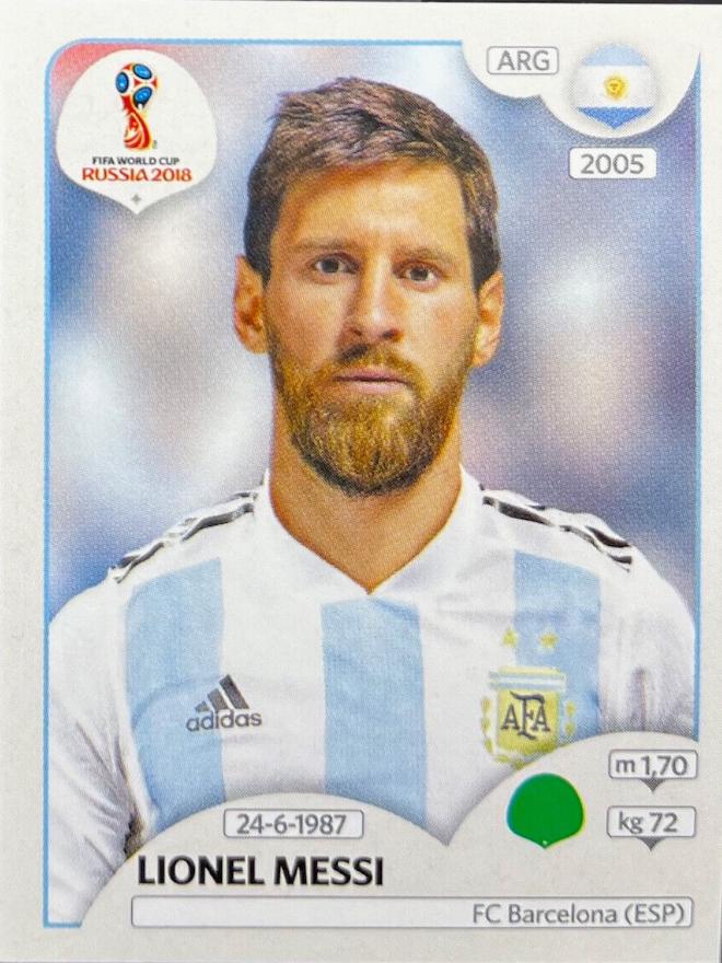 2018 Panini World Cup Stickers Lionel Messi [Pink Back] #276 card