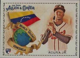 2018 Topps Allen & Ginter World Talent Ronald Acuna Jr. #WT-2 card