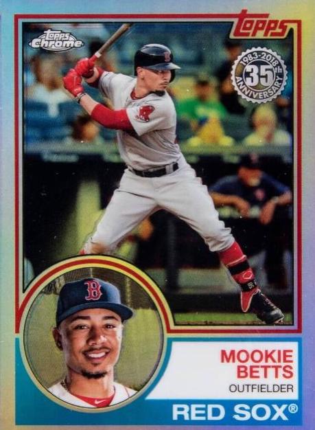 2018 Topps Chrome 1983 Mookie Betts #83T-4 card