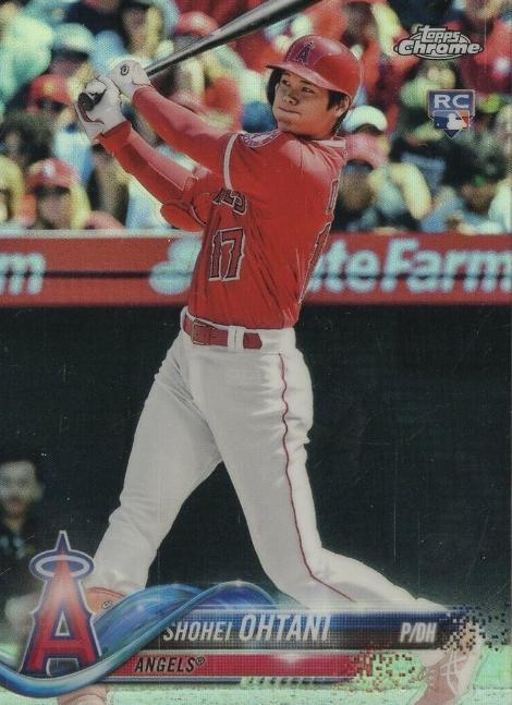 2018 Topps Chrome Complete Set Shohei Ohtani [Retail] #700 card