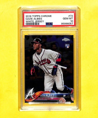 2018 Topps Chrome Ozzie Albies #72 card