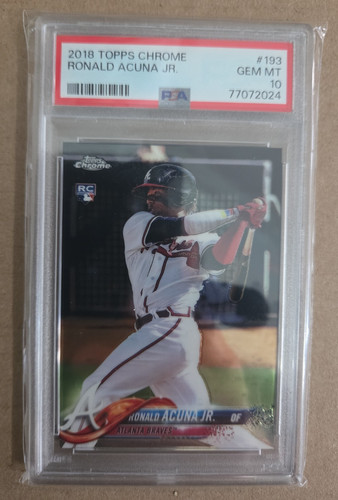 2018 Topps Chrome Ronald Acuna Jr. #193 card