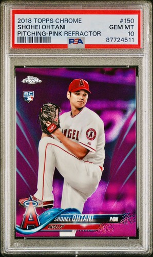 2018 Topps Chrome Shohei Ohtani [Pink Refractor] #150 card