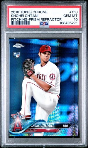 2018 Topps Chrome Shohei Ohtani [Prism Refractor] #150 card