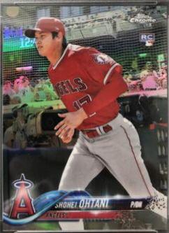 2018 Topps Chrome Shohei Ohtani [Red Jersey Red Refractor] #150 card
