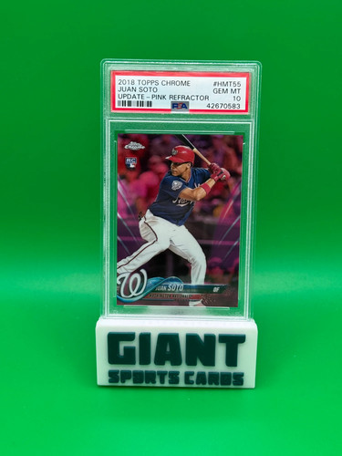 2018 Topps Chrome Update Juan Soto [Pink Refractor] #HMT55 card