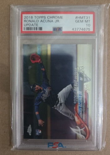 2018 Topps Chrome Update Ronald Acuna Jr. #HMT31 card