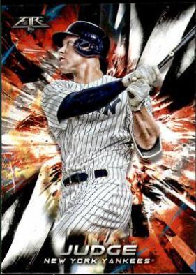 2018 Topps Fire Aaron Judge #1 card