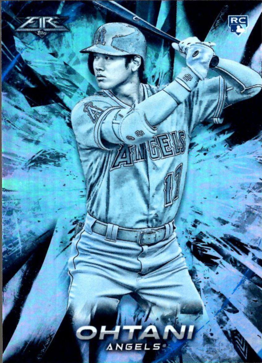 2018 Topps Fire Shohei Ohtani [Blue Chip] #150 card