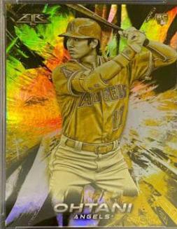 2018 Topps Fire Shohei Ohtani [Gold Minted] #150 card