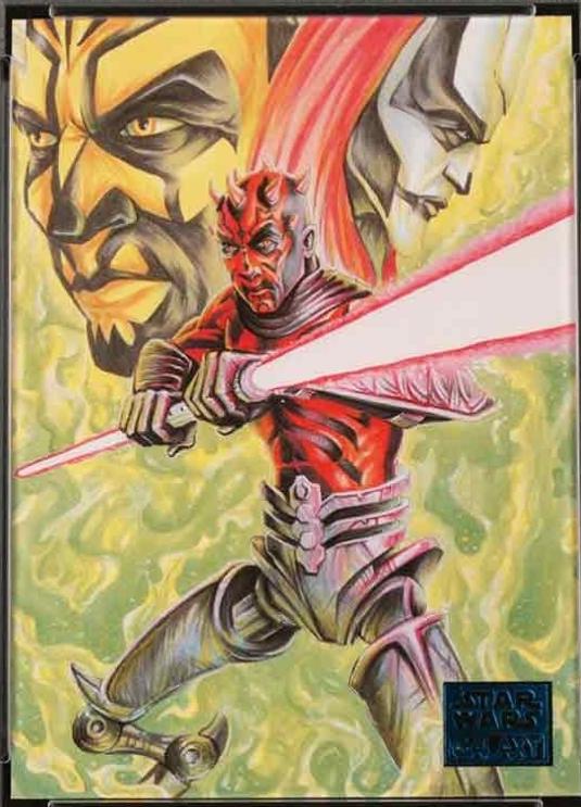 2018 Topps Galaxy Darth Maul Reborn [Blue] #27 card