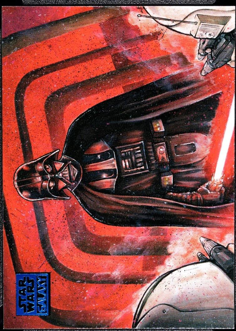 2018 Topps Galaxy Darth Vader's Wrath [Blue] #16 card