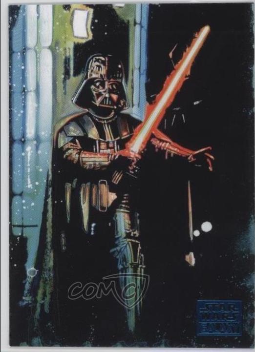 2018 Topps Galaxy Dueling Darth Vader [Blue] #89 card
