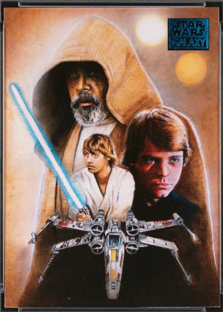 2018 Topps Galaxy Luke Skywalker's Journey [Blue] #46 card