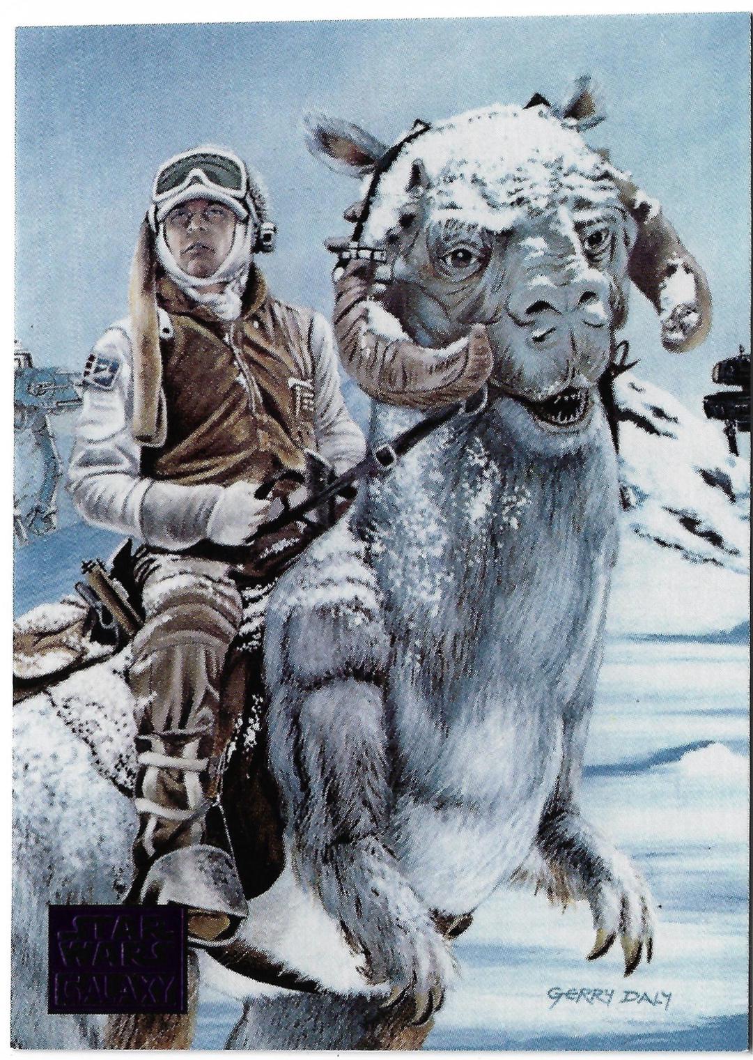 2018 Topps Galaxy The Frozen Plains of Hoth [Purple] #87 card