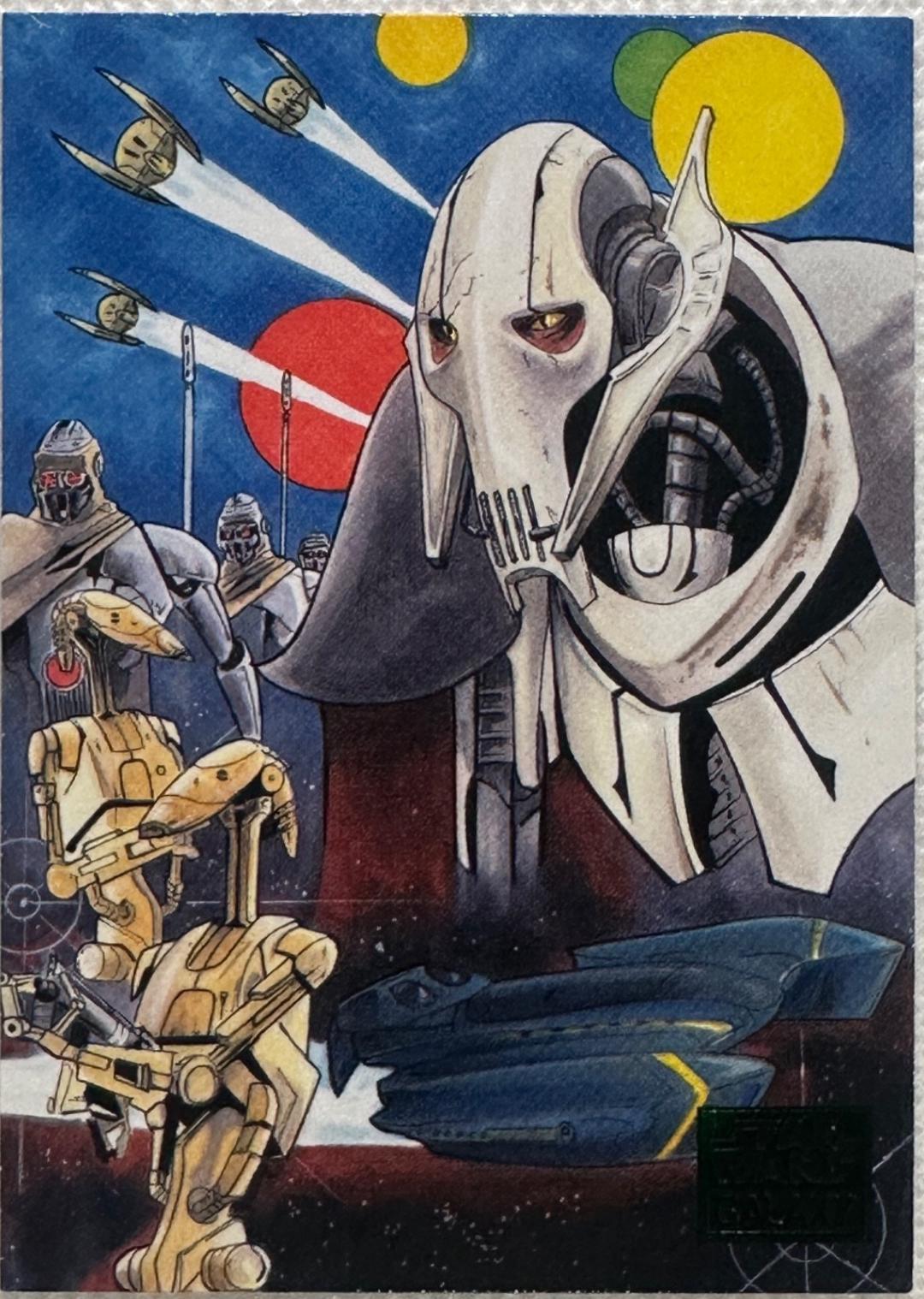 2018 Topps Galaxy United behind General Grievous [Green] #6 card