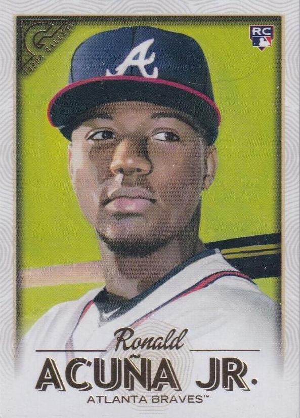2018 Topps Gallery Ronald Acuna JR. [RC, Artist Proof] #140 card