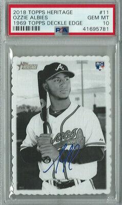 2018 Topps Heritage 1969 Deckle Edge Ozzie Albies #11 card