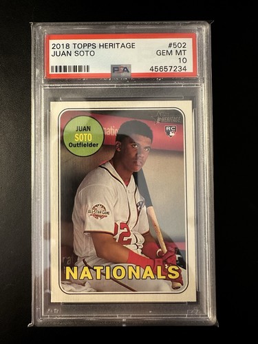 2018 Topps Heritage Juan Soto #502 card