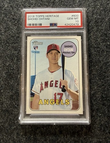 2018 Topps Heritage Shohei Ohtani #600 card