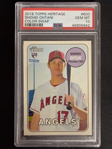 2018 Topps Heritage Shohei Ohtani [Color Swap] #600 card
