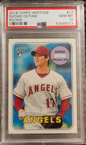 2018 Topps Heritage Shohei Ohtani [Rookie] #17 card