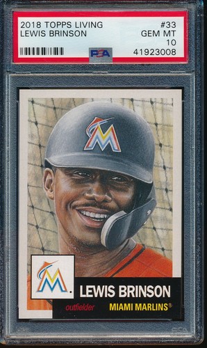 2018 Topps Living Lewis Brinson #33 card