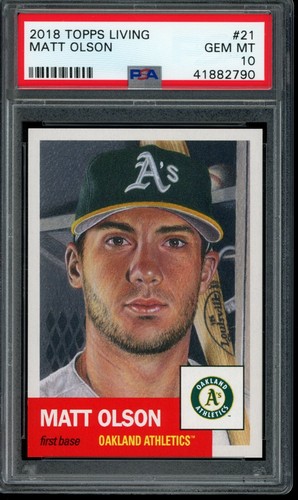 2018 Topps Living Matt Olson #21 card