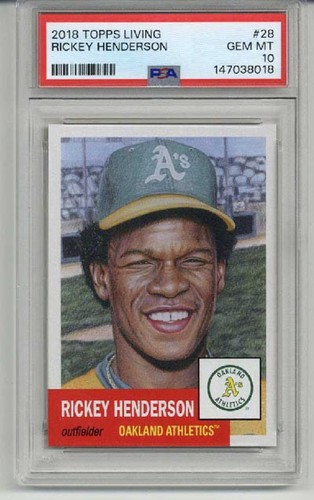 2018 Topps Living Rickey Henderson #28 card