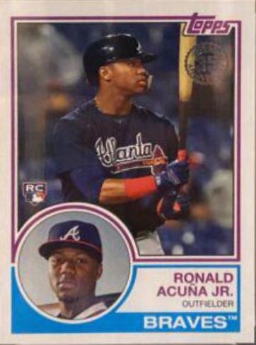 2018 Topps Update 1983 Baseball Ronald Acuna Jr. #83-13 card
