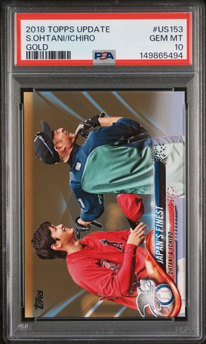 2018 Topps Update Ichiro / Shohei Ohtani [Gold] #US153 card